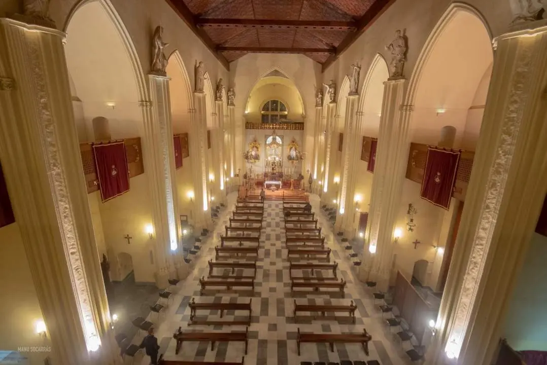 Interior del Santuario de la hermandad. - HDAD DE LOS GITANOS