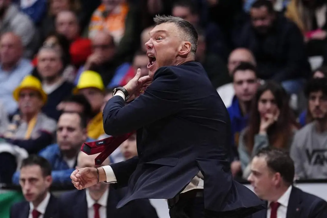 El entrenador lituano del Bar&ccedil;a, Sarunas Jasikevicius, en Badalona. - EFE/ Enric Fontcuberta