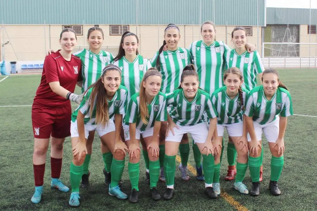 Once inicial que present&oacute; el Atl&eacute;tico Sanluque&ntilde;o Femenino - Ra&uacute;l J. Bustillos
