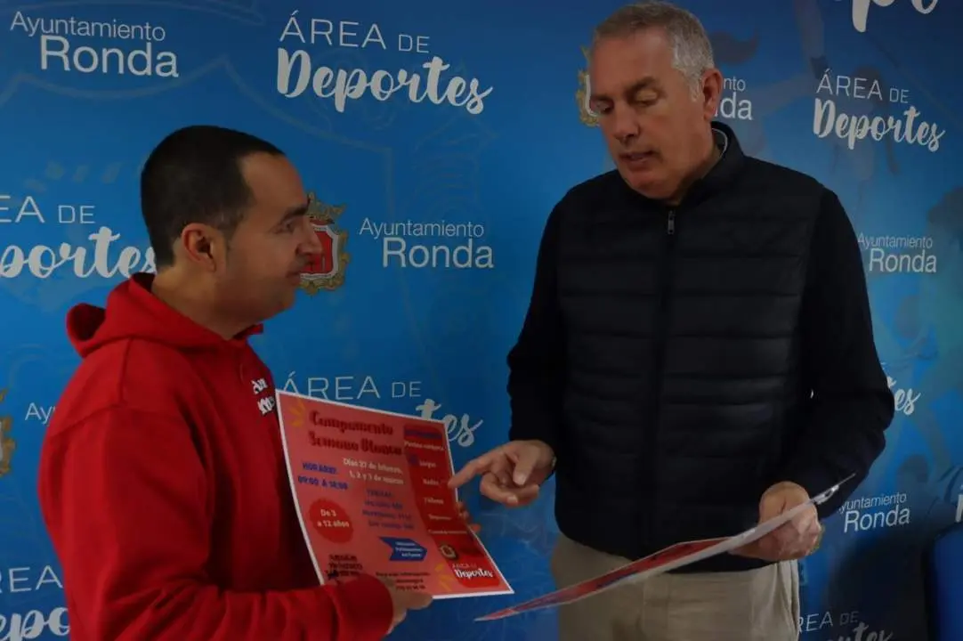El delegado de Deportes y el responsable de And&eacute;n M&aacute;gico. - 