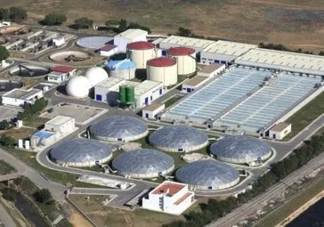 Imagen a&eacute;rea de la EDAR Ranilla. - EMASESA