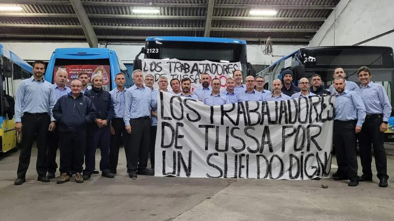 La plantilla de Tussa protesta por sus condiciones laborales - FB