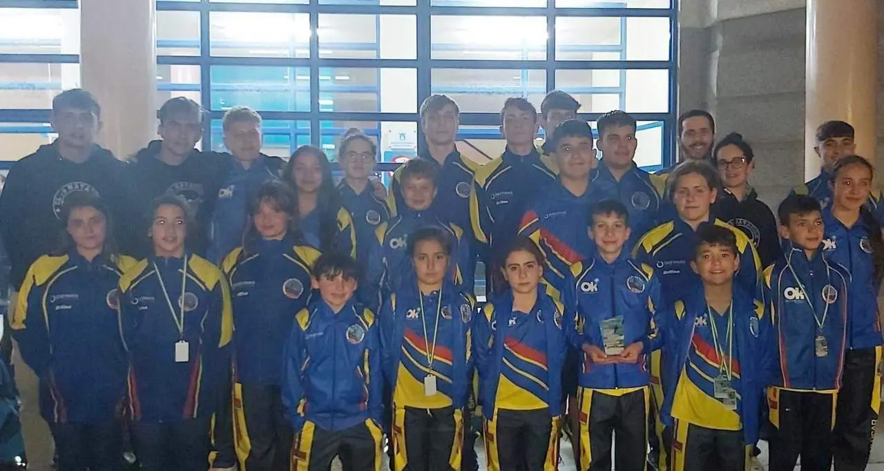 Los nadadores del CDN Sanl&uacute;car en Algeciras - CDNS
