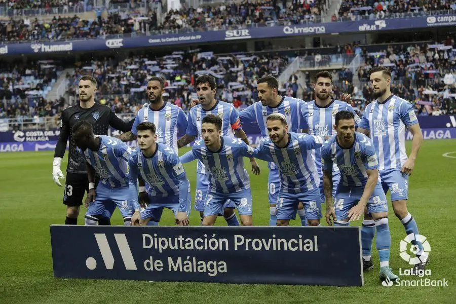 El once titular que jug&oacute; contra el Racing en La Rosaleda. - LALIGA