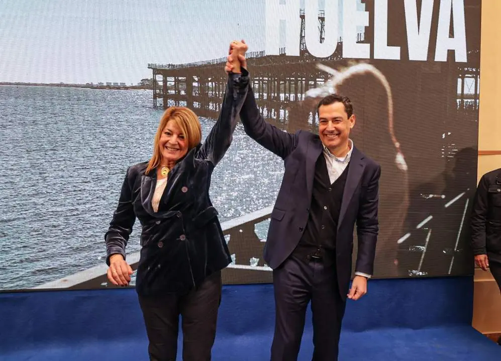 Juanma Moreno en la presentaci&oacute;n de la candidatura de Pilar Miranda. - VH