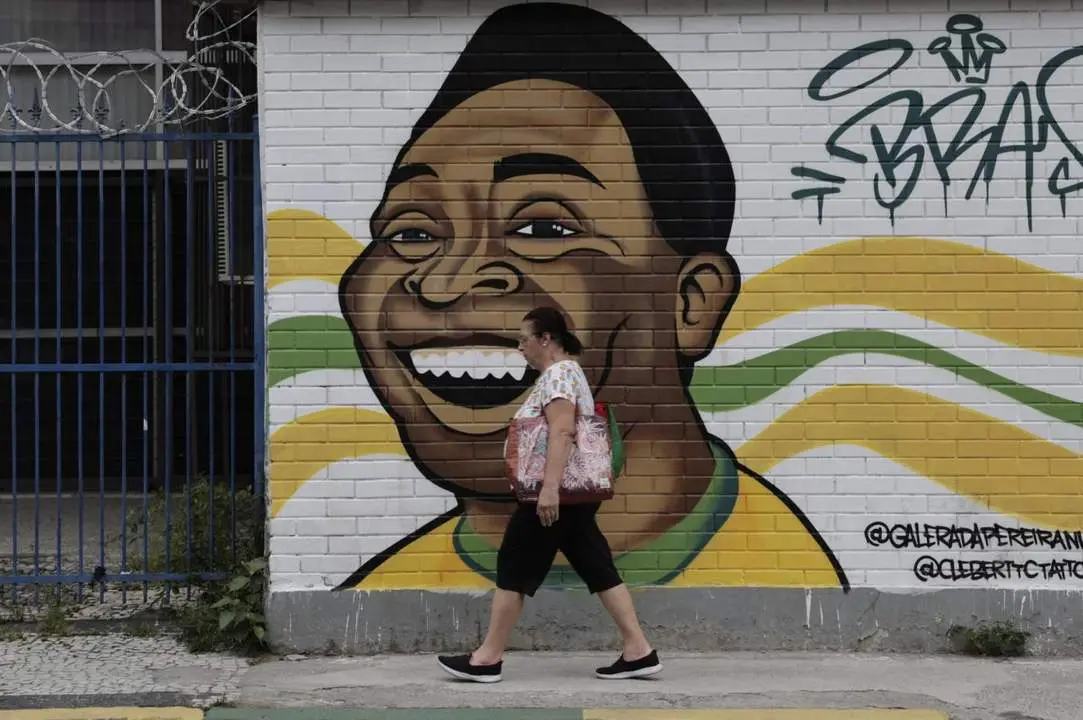 Mural de Pel&eacute; en Brasil. - EFE