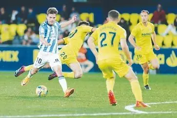 Febas en el encuentro en La Cer&aacute;mica. - M&aacute;laga CF