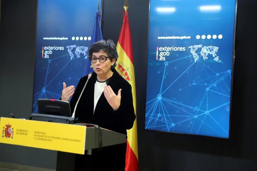Gonz&aacute;lez Laya, en rueda de prensa. - EFE