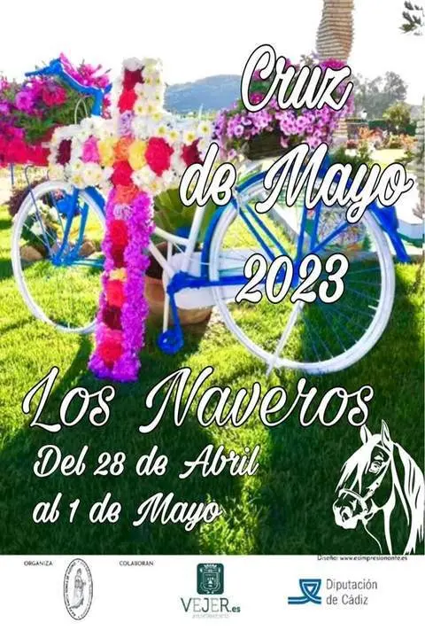 Cartel de la Fiesta de las Cruces de Mayo. - 