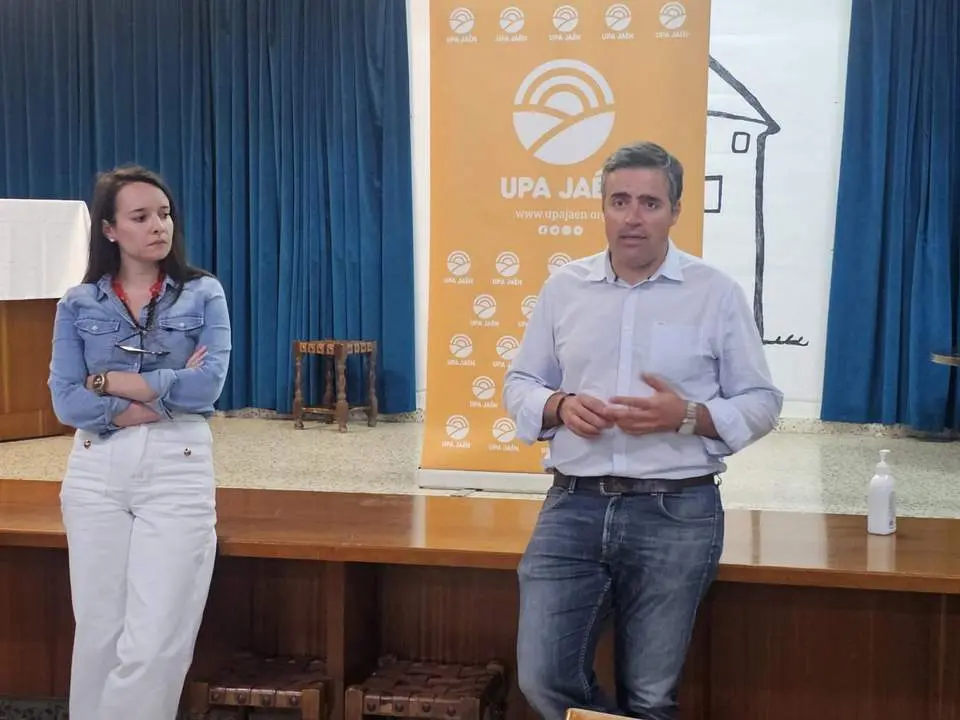 Crist&oacute;bal Cano, este martes, en la Casa de la Juventud.  - UPA Ja&eacute;n. 