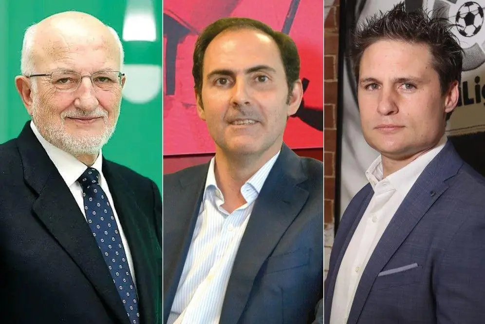Juan Roig, Javier S&aacute;nchez-Prieto y &Oacute;scar Mayo. - 