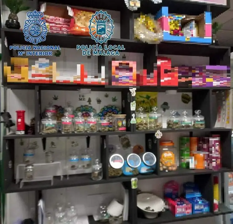 Elementos del club de cannabis. - Polic&iacute;a