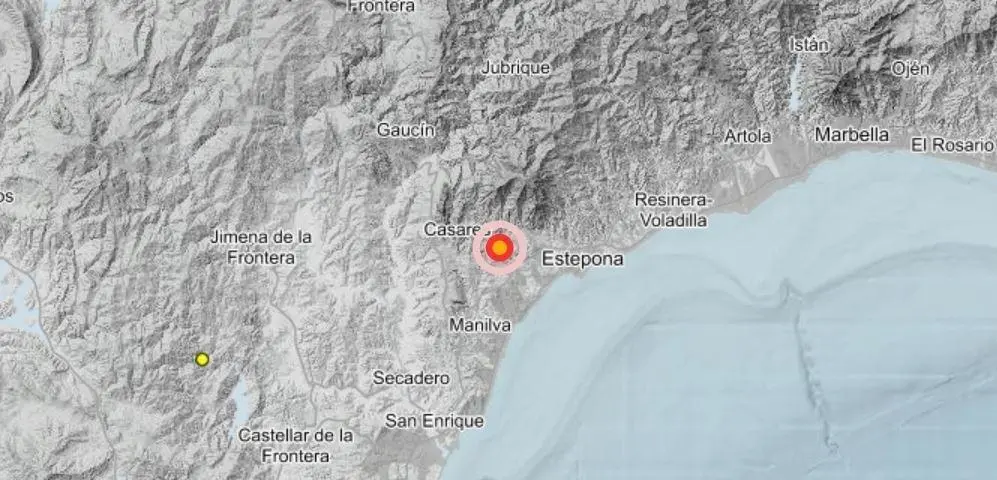 Registrado un terremoto de magnitud 3 con epicentro en Casares. - Europa Press