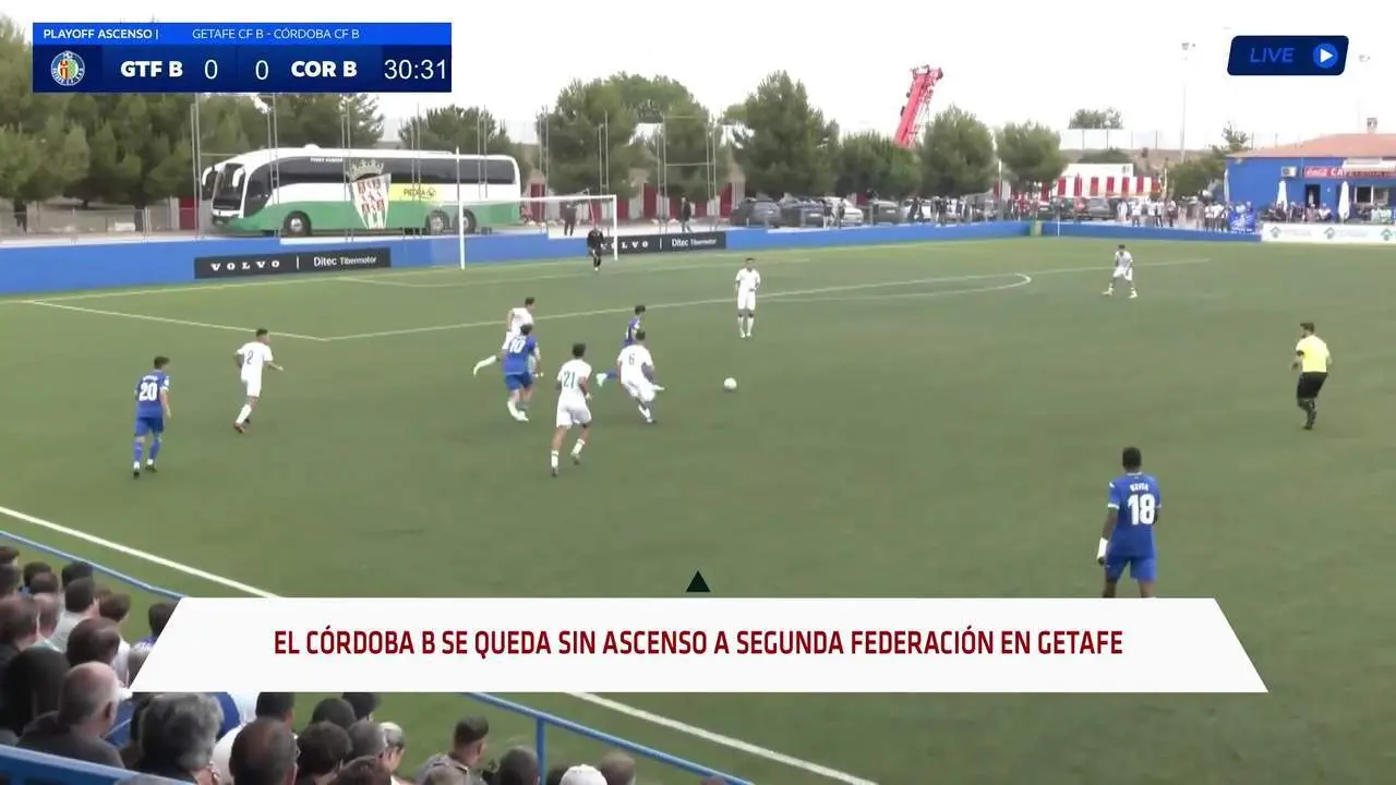 El C&oacute;rdoba B se queda sin ascenso en Getafe