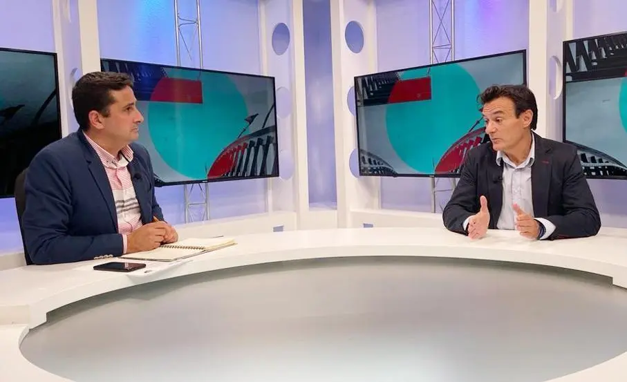 Agust&iacute;n Gonz&aacute;lez en la entrevista en 7TV Ja&eacute;n. - Viva Ja&eacute;n.