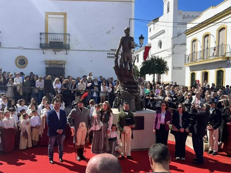 Inauguraci&oacute;n del monumento a Rafael del Riego en Las Cabezas.  - AYTO DE LAS CABEZAS DE SAN JUAN 