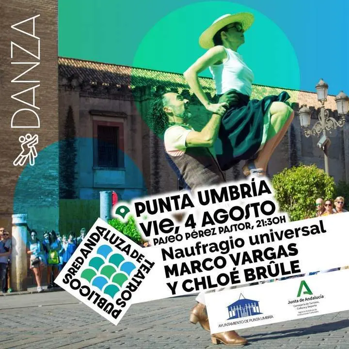 Cartel del espect&aacute;culo de danza 'Naufragio Universal'. - Ayuntamiento