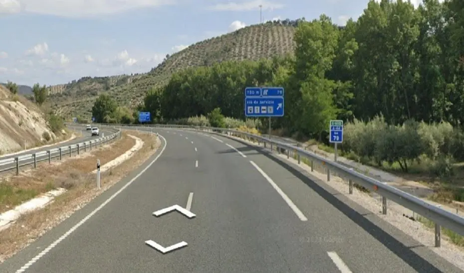 Carretera A-44, en la provincia de Granada. - 