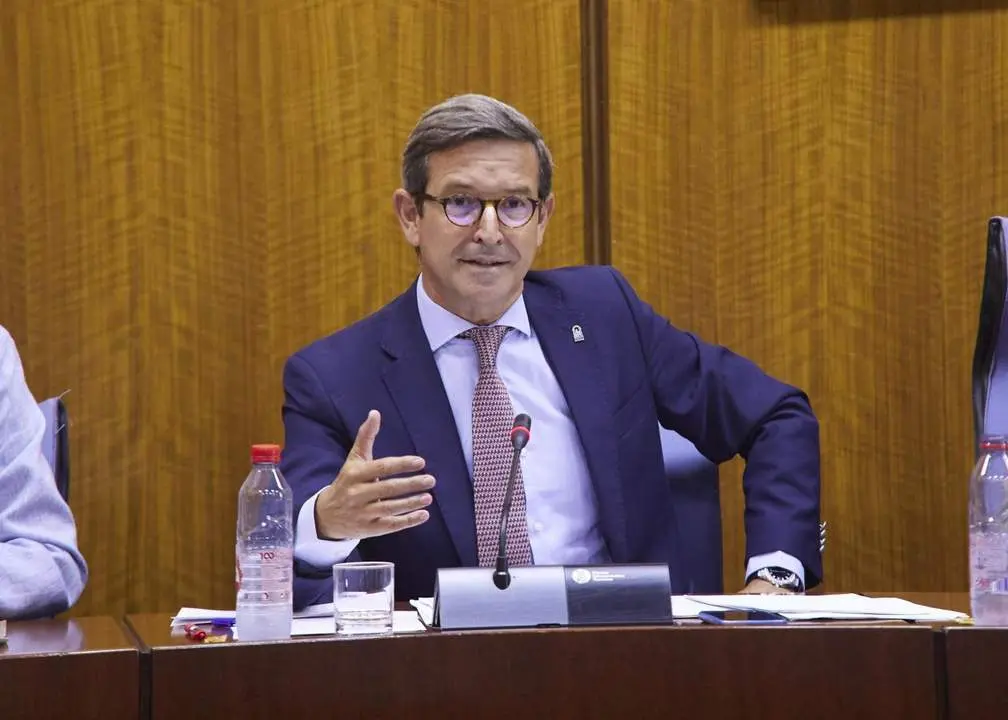  Jorge Paradela, en Comisi&oacute;n Parlamentaria. - JOAQU&Iacute;N CORCHERO/PARLAMENTO DE ANDALUC&Iacute;A