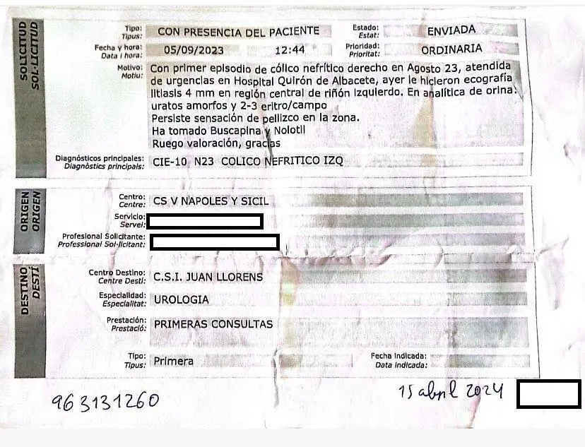 Volante m&eacute;dico - Viva Valencia