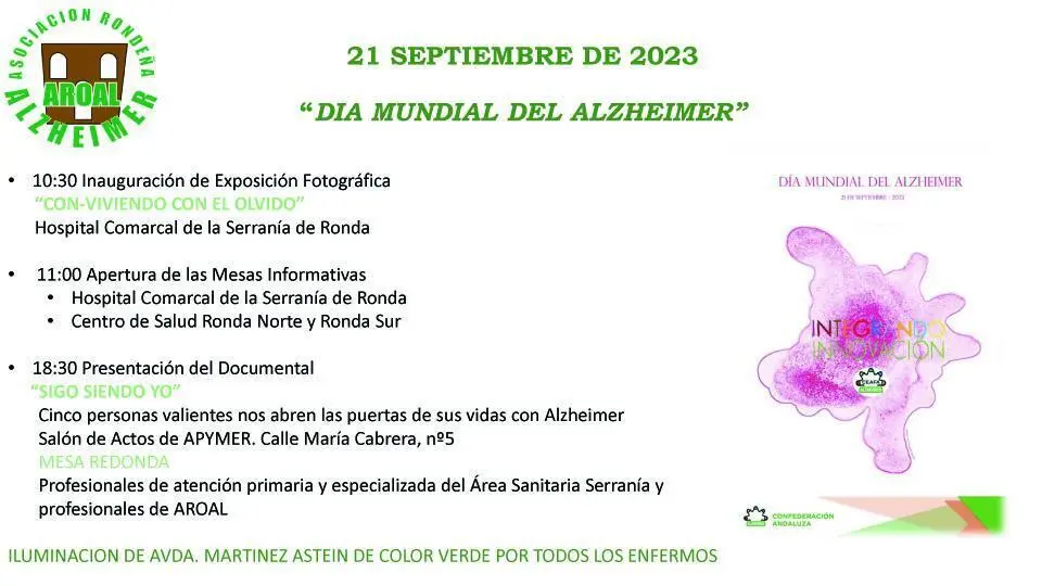 Programaci&oacute;n dise&ntilde;ada por AROAL.  - 