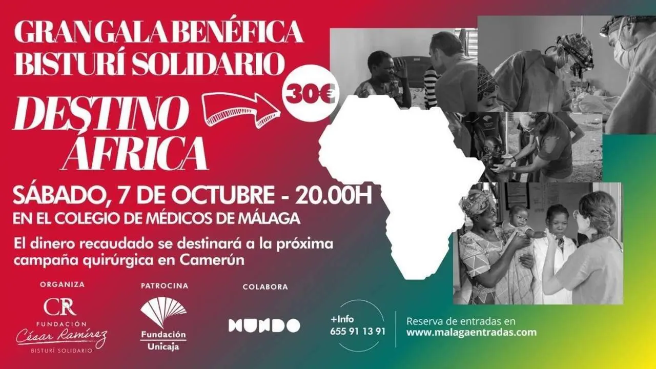 Cartel de la Gala ben&eacute;fica. - Bistur&iacute; Solidario