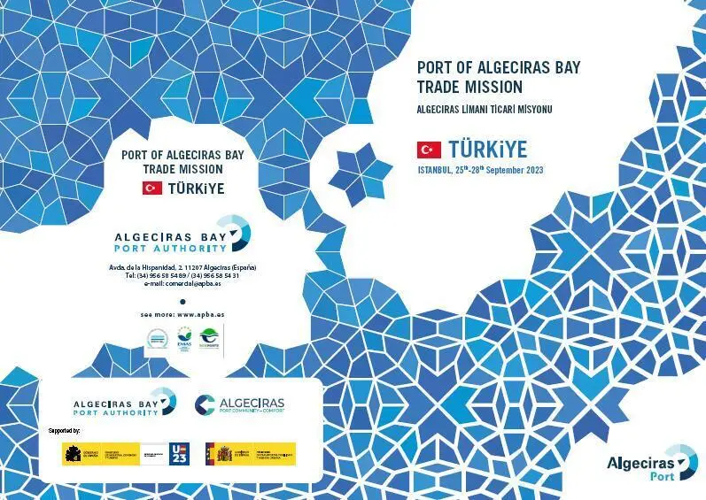 Misi&oacute;n del Puerto de Algeciras en Turqu&iacute;a (tr&iacute;ptico). - AI
