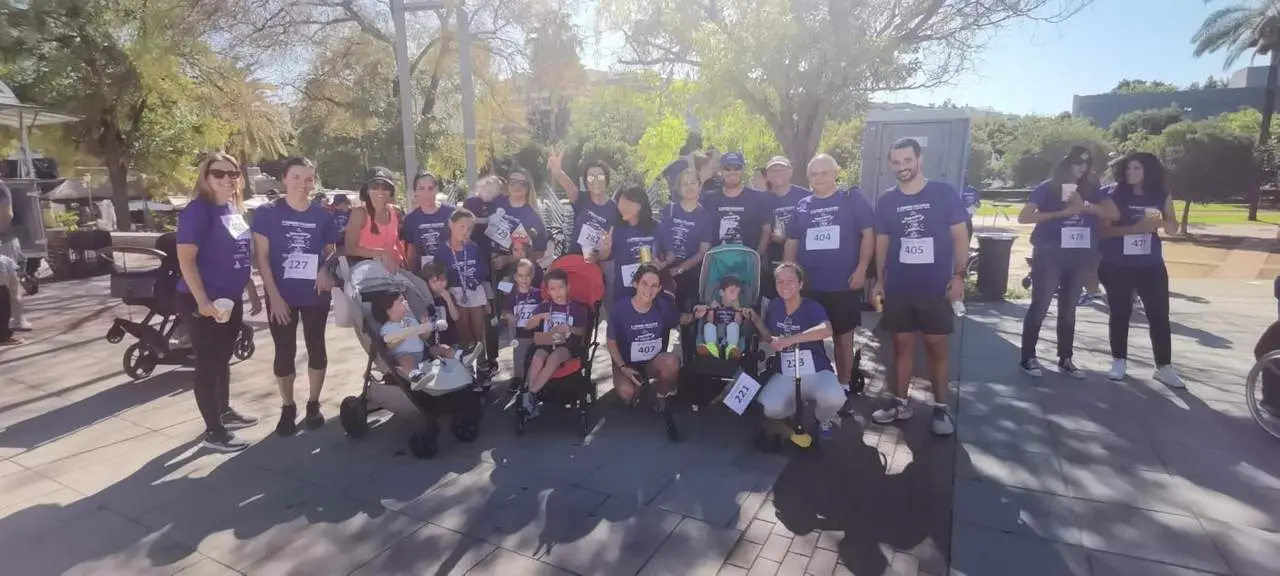 Participantes de la carrera solidaria de ACPACYS. - LOURDES C&Oacute;RDOBA