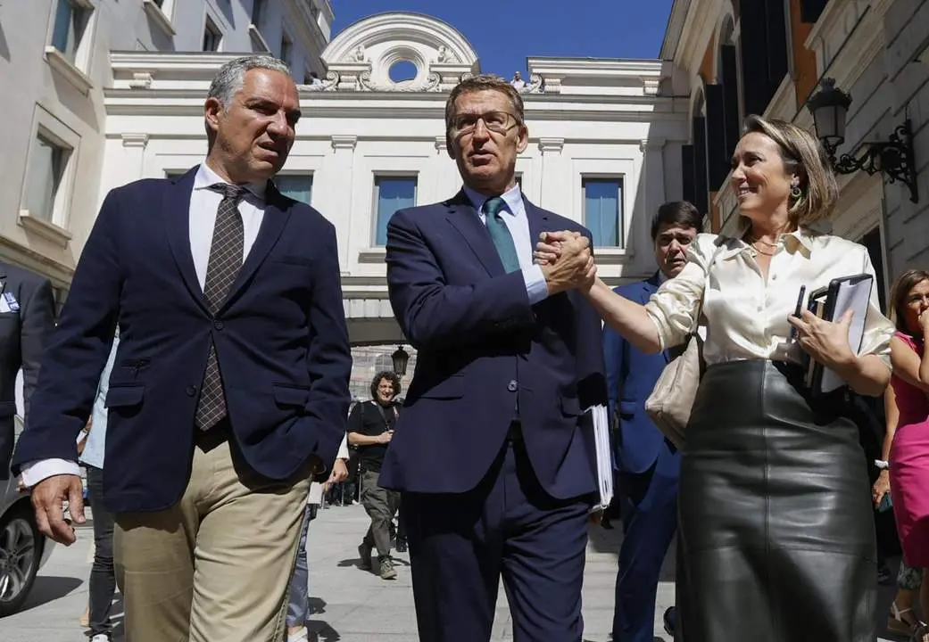 Bendodo, Feij&oacute;o y Gamarra. - EFE