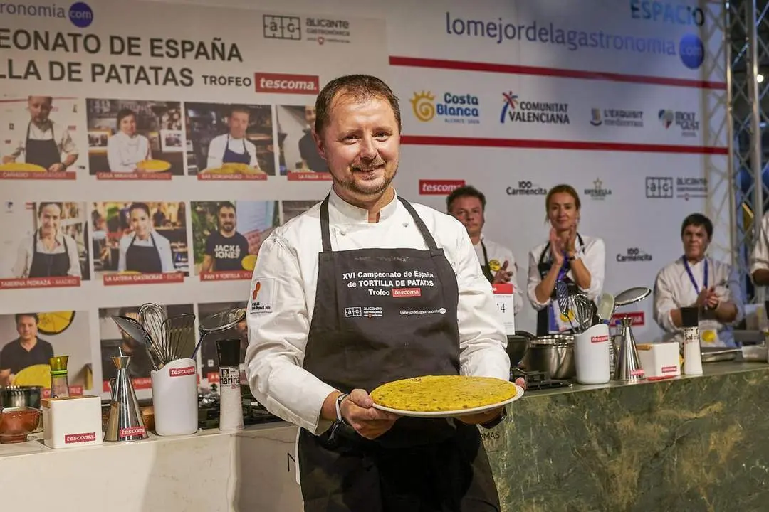 Pedro Jos&eacute; Rom&aacute;n, cocinero ganador - Congreso Nacional de Tortilla de Patatas/EFE