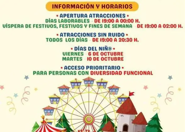 Cartel del parque de atracciones en Los Barrios. - AI