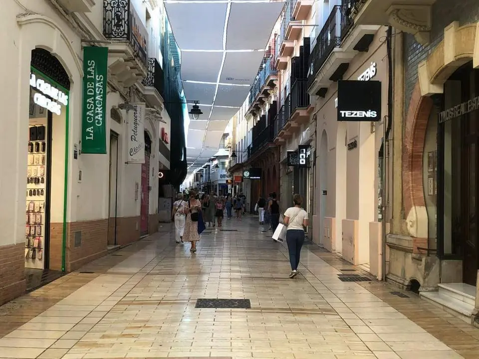 Calle Palacio, en pleno centro de Huelva. - VGPALACIOS