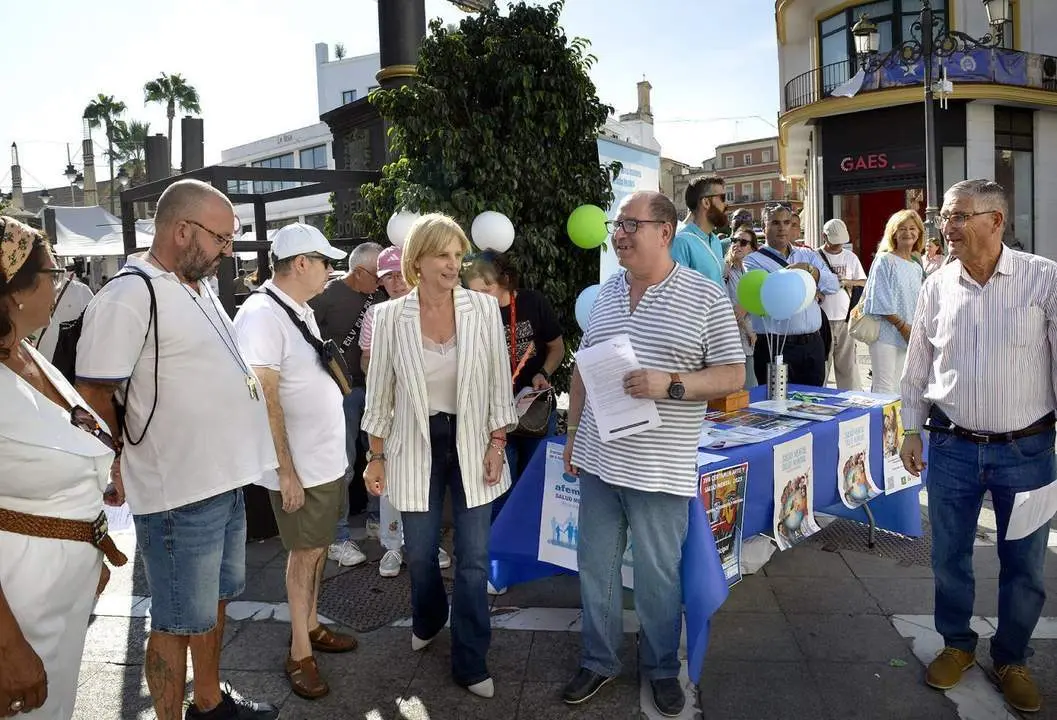 La alcaldesa celebr&oacute; con Afemen el D&iacute;a Mundial de la Salud Mental.  - Viva Jerez