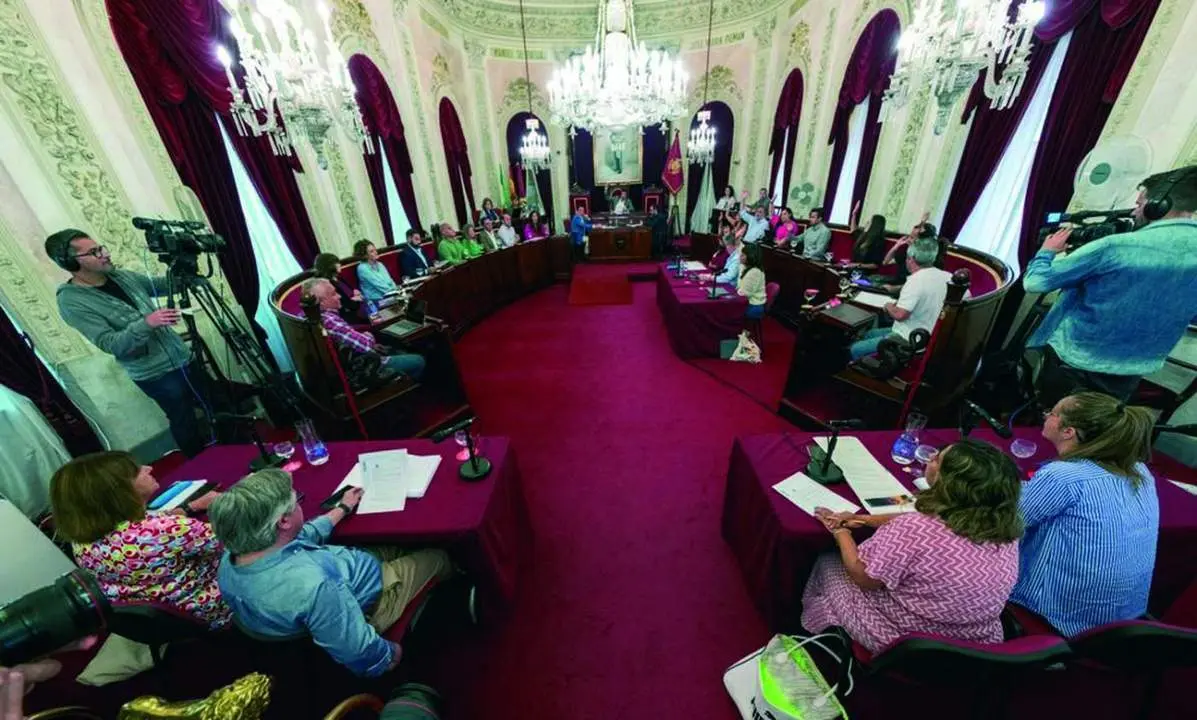 Pleno del Ayuntamiento de C&aacute;diz. - VIVA