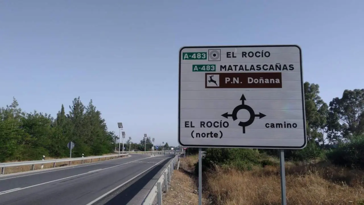 Imagen de archivo de la carretera A-483. - VH