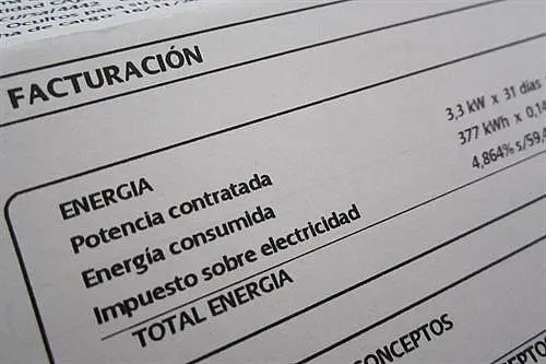 Una factura de la luz. - EP