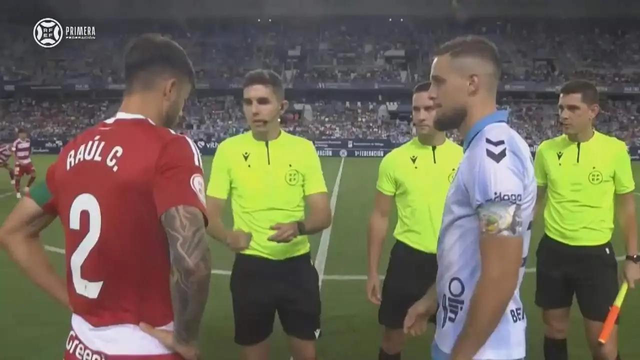 Morales Moreno en el M&aacute;laga - Granada B. - RFEF