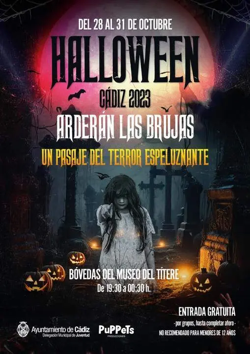 Cartel espect&aacute;culo 'Arder&aacute;n las brujas'.  - 