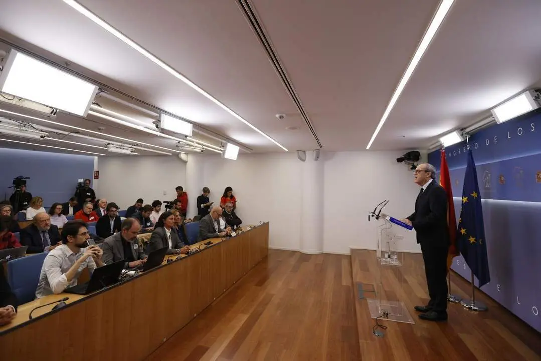 &Aacute;ngel Gabilondo en la presentaci&oacute;n del informe. - EFE/ Mariscal