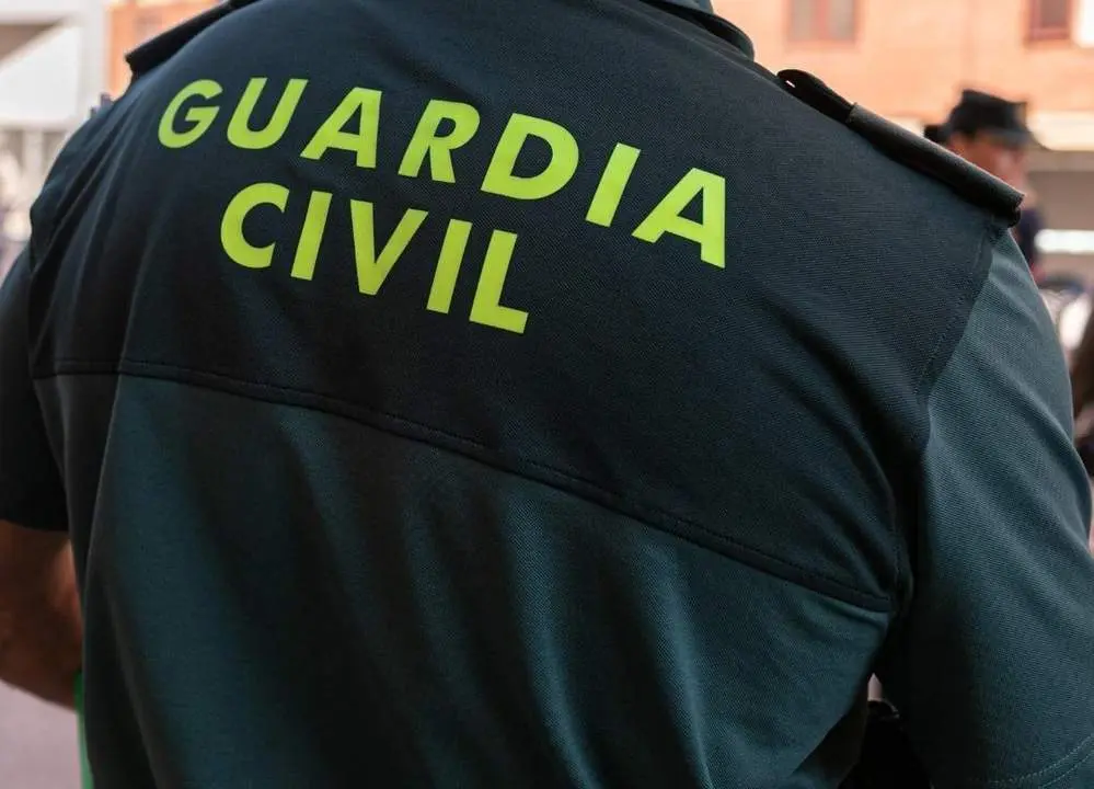 Un agente de la Guardia Civil de espaldas. - Europa Press
