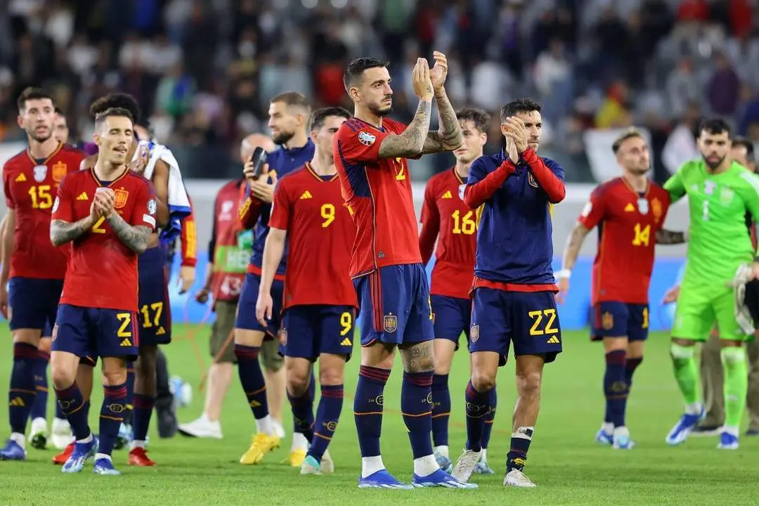 Espa&ntilde;a festeja su victoria en Chipre. - EFE