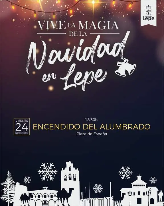 Cartel anunciador Navidad de Lepe - Ayto Lepe