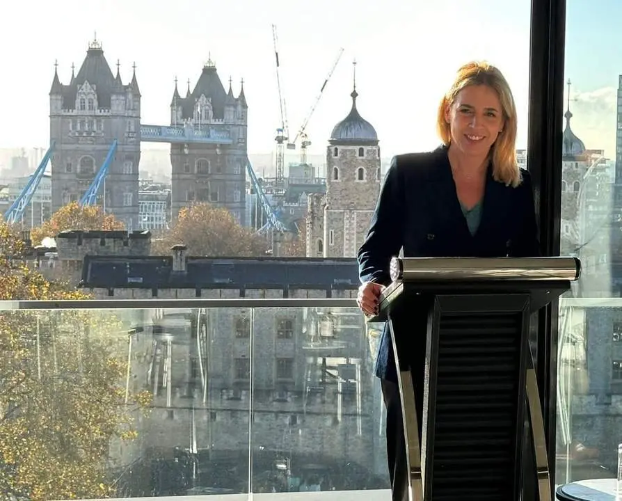 Almudena Mart&iacute;nez, con C&aacute;diz Investment Hub, en Londres. - VIVA