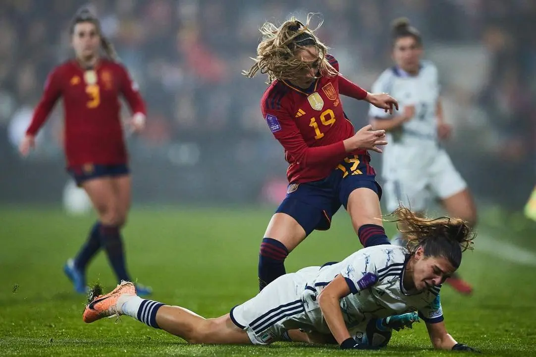 Imagen del Espa&ntilde;a-Italia disputado en Pasar&oacute;n. - RFEF