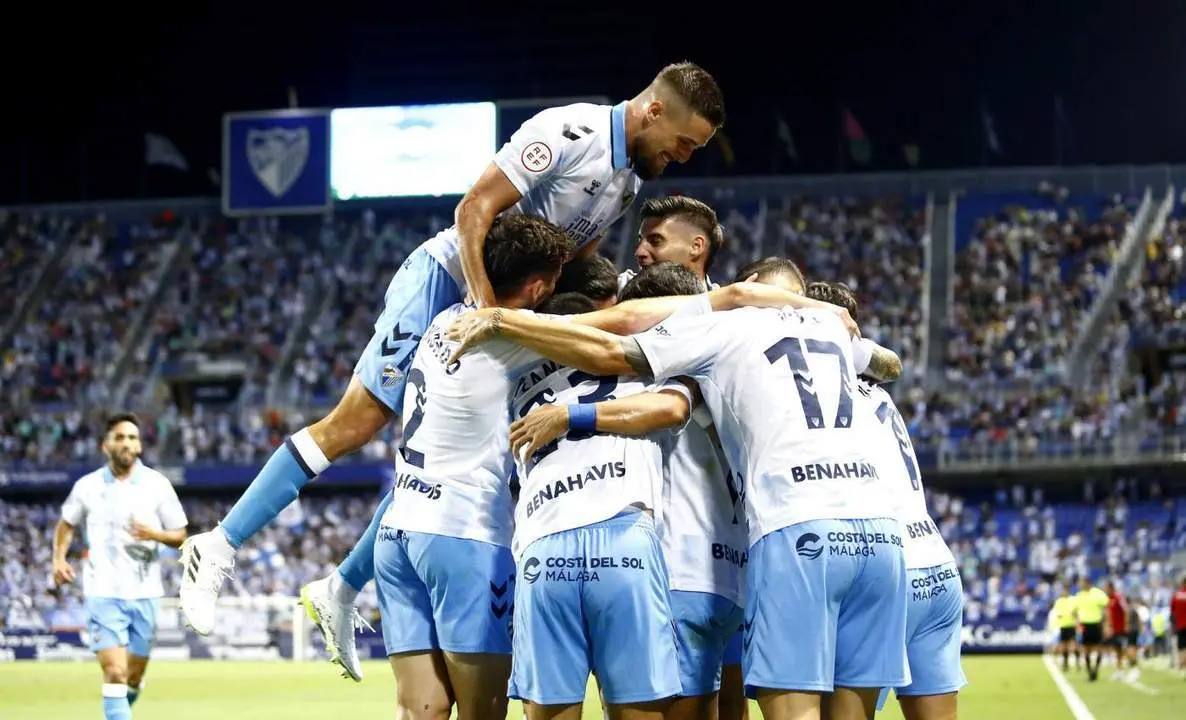 De nuevo, celebraci&oacute;n en La Rosaleda. - M&aacute;laga CF