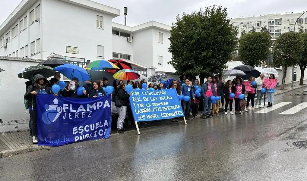 Un momento de la protesta.  - Viva