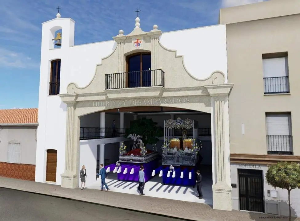 Recreaci&oacute;n de la nueva casa hermandad. - Ayto. V&eacute;lez-M&aacute;laga