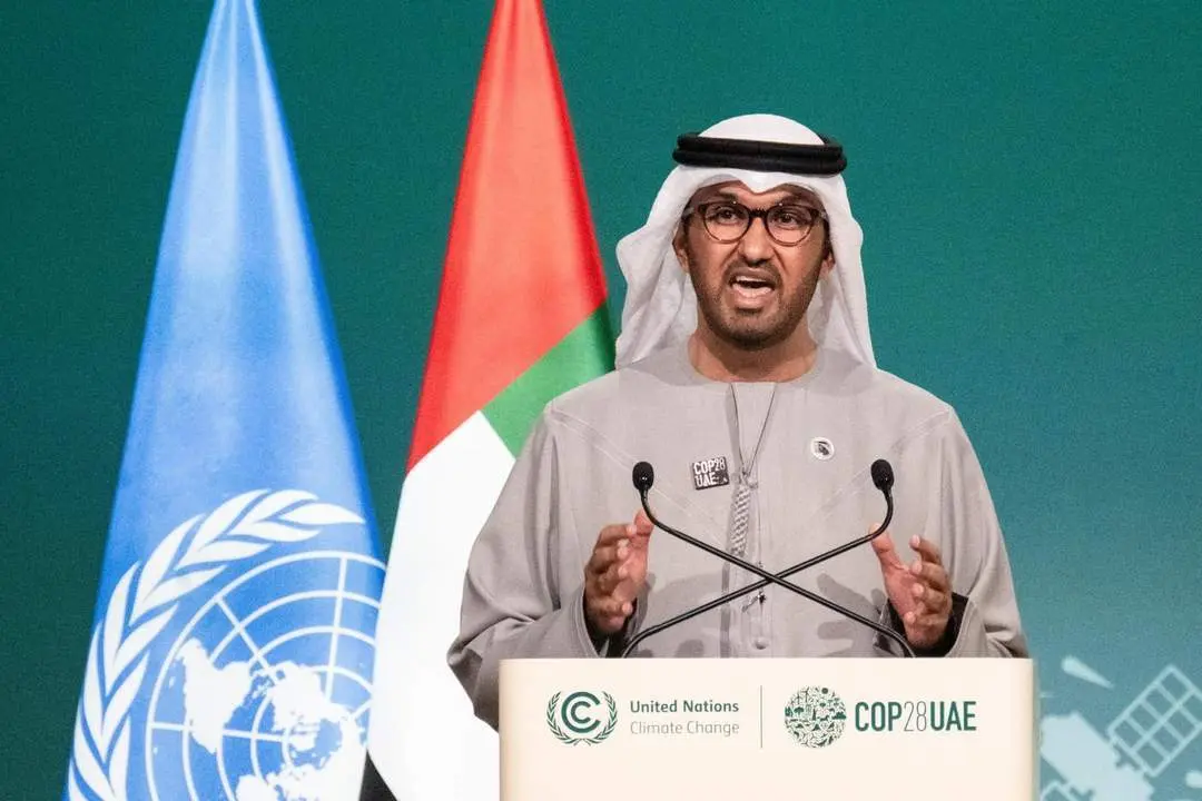 El Sult&aacute;n Ahmed Al-Jaber, Presidente de la Conferencia. - Europa Press