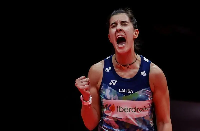 Carolina Mar&iacute;n. - Twitetr @BadmintonESP