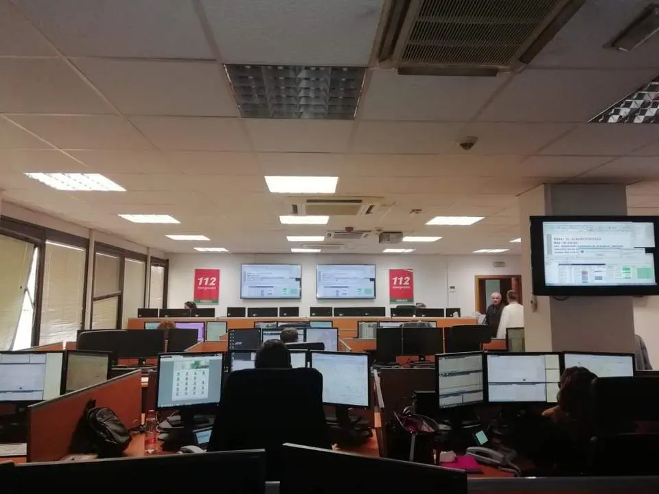 Sala de M&aacute;laga de Emergencias 112 Andaluc&iacute;a. - EP